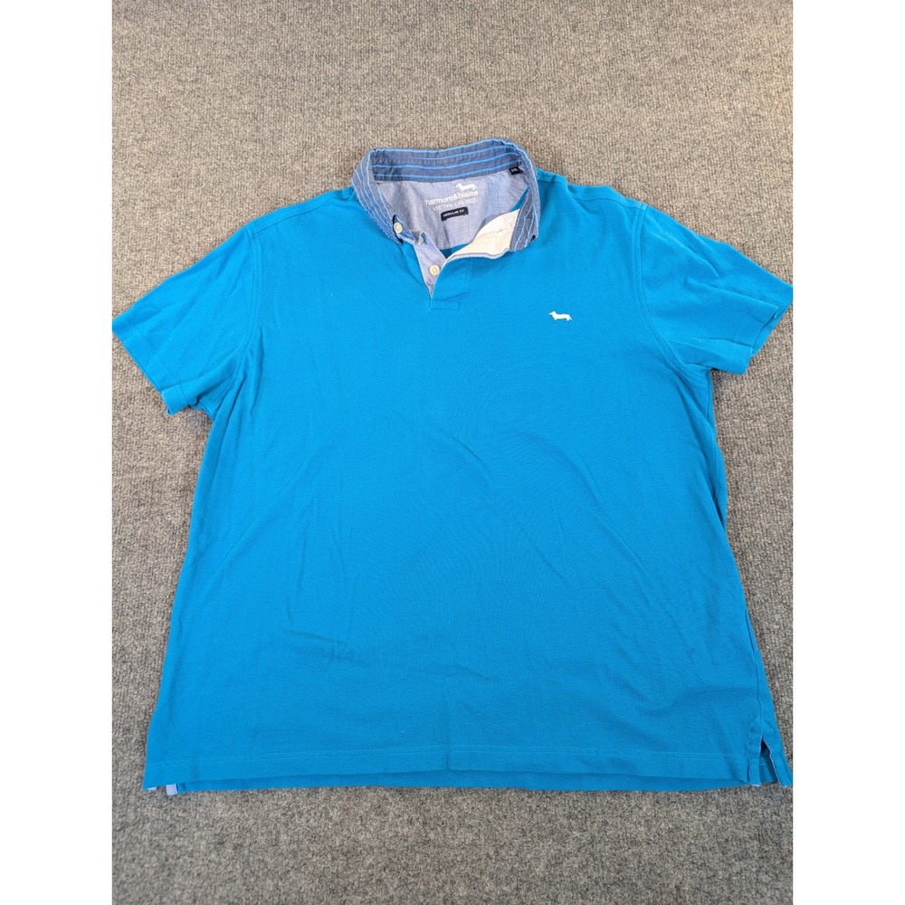 Harmont & Blaine Men Regular Fit Polo Shirt VIETRI-LRL003 Size Italian 3XL #2446